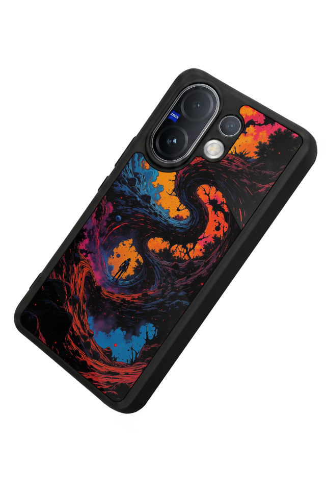 Vivo V60 Uyumlu Abstract Tasarımlı Glossy Premium Kılıf