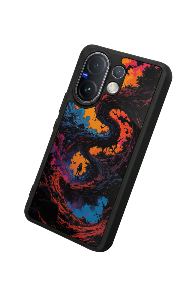 Vivo V60 Uyumlu Abstract Tasarımlı Glossy Premium Kılıf