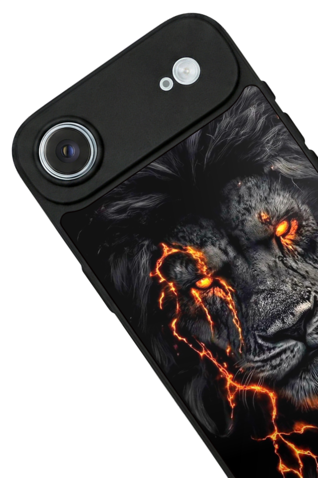 iPhone 17 Air Uyumlu Aslan Tasarımlı Glossy Premium Kılıf