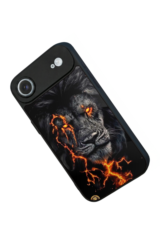iPhone 17 Air Uyumlu Aslan Tasarımlı Glossy Premium Kılıf