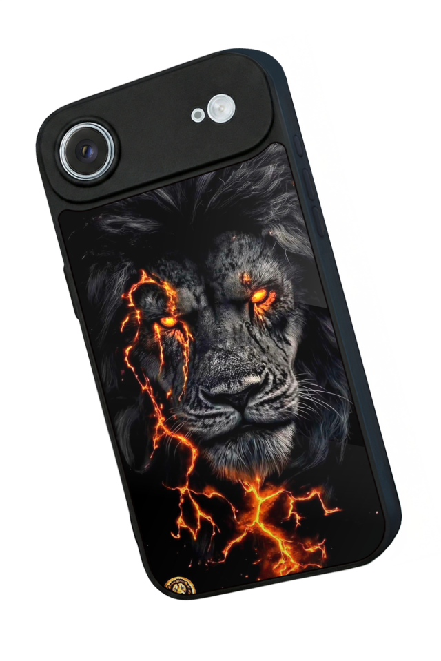 iPhone 17 Air Uyumlu Aslan Tasarımlı Glossy Premium Kılıf
