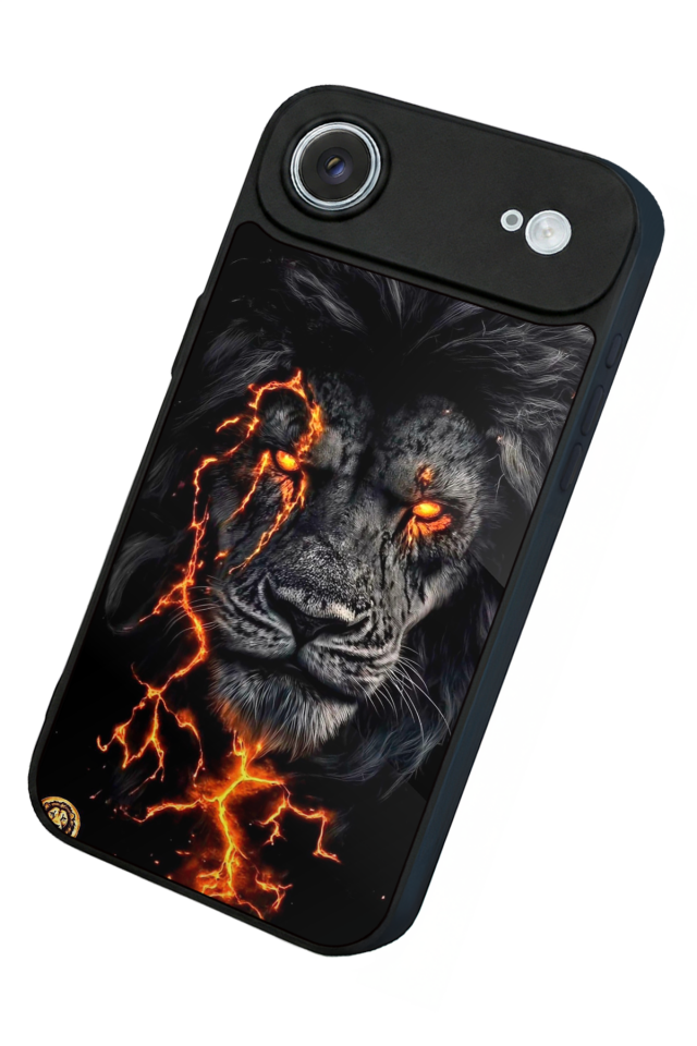 iPhone 17 Air Uyumlu Aslan Tasarımlı Glossy Premium Kılıf