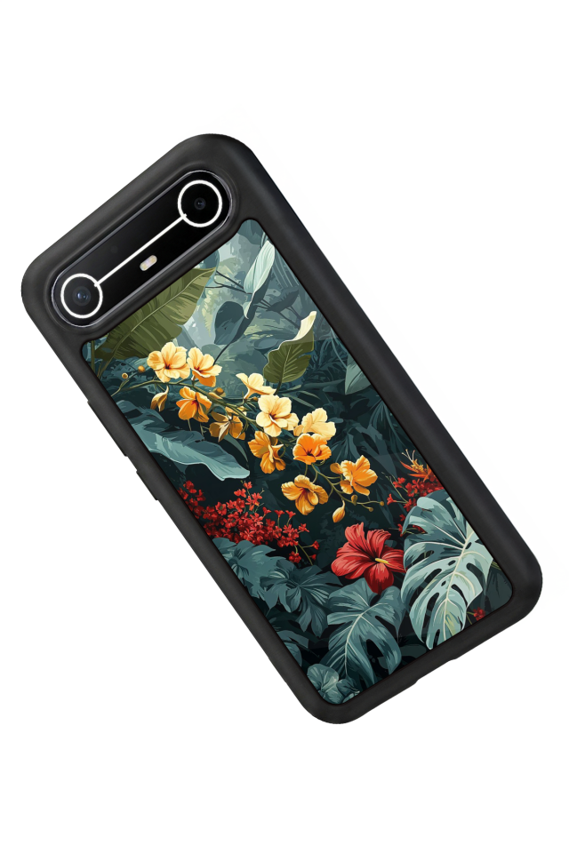 Tecno Spark Slim 5G Uyumlu Botanik Tasarımlı Glossy Premium Kılıf