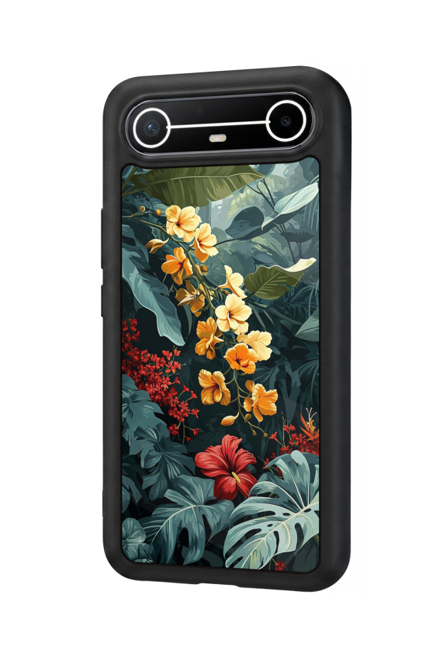 Tecno Spark Slim 5G Uyumlu Botanik Tasarımlı Glossy Premium Kılıf
