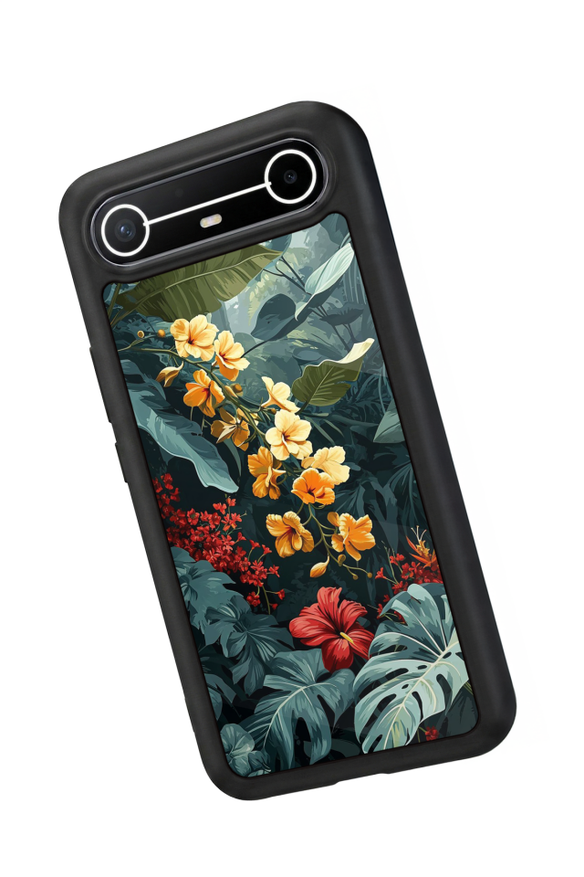 Tecno Spark Slim 5G Uyumlu Botanik Tasarımlı Glossy Premium Kılıf