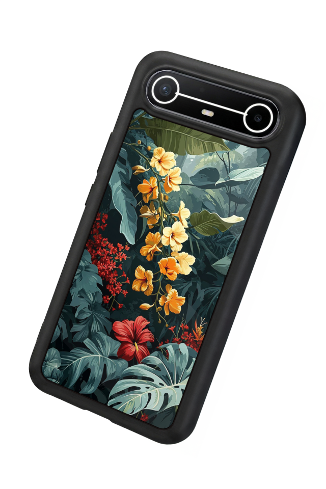 Tecno Spark Slim 5G Uyumlu Botanik Tasarımlı Glossy Premium Kılıf