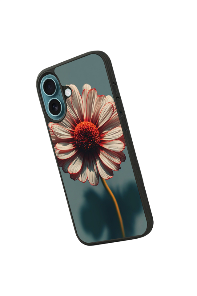 iPhone 16 Plus Uyumlu Cicek Tasarımlı Glossy Premium Kılıf