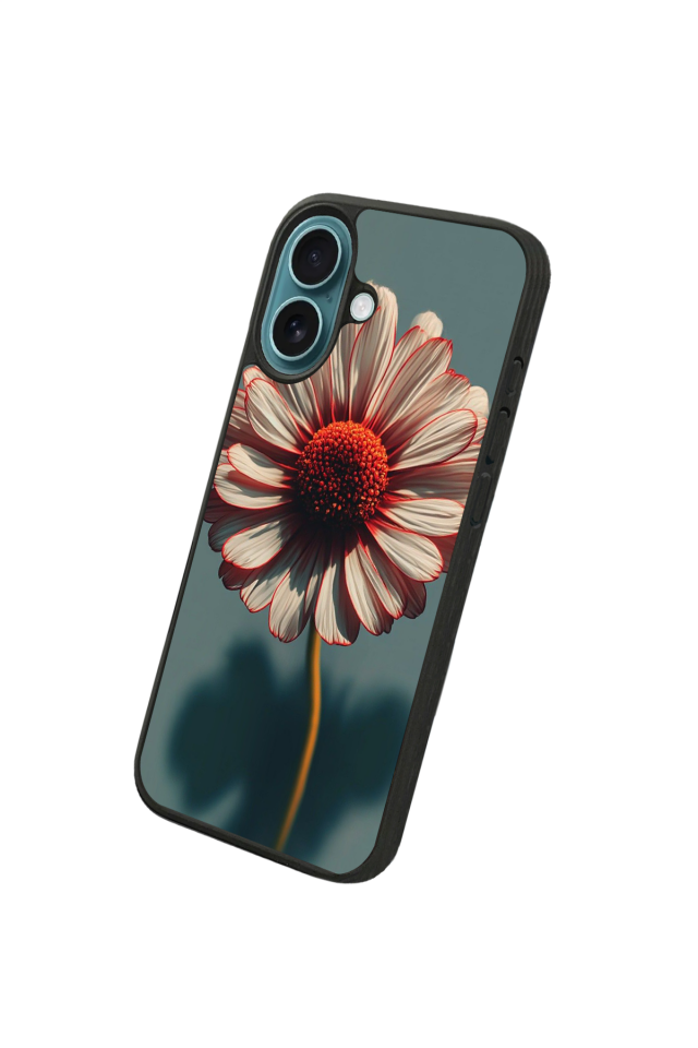 iPhone 16 Plus Uyumlu Cicek Tasarımlı Glossy Premium Kılıf