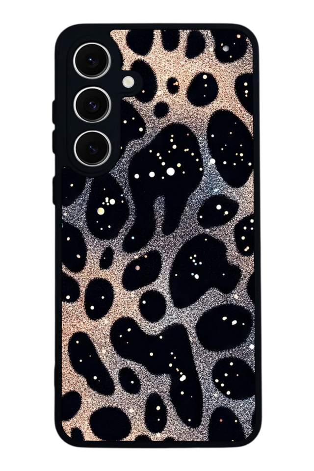 Samsung Galaxy S24 FE Uyumlu Hologram Leopar Tasarımlı Glossy Premium Kılıf