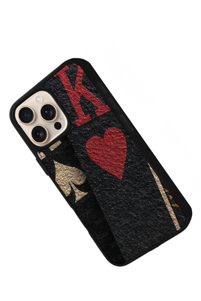 iPhone 14 Pro Uyumlu Kart Tasarımlı Glossy Premium Kılıf