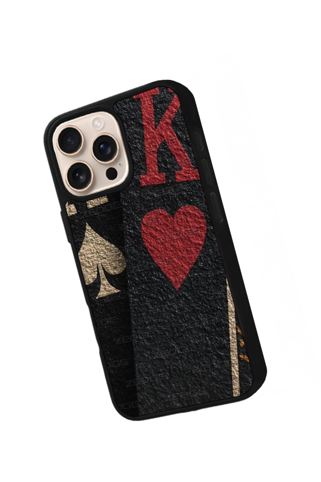 iPhone 14 Pro Uyumlu Kart Tasarımlı Glossy Premium Kılıf