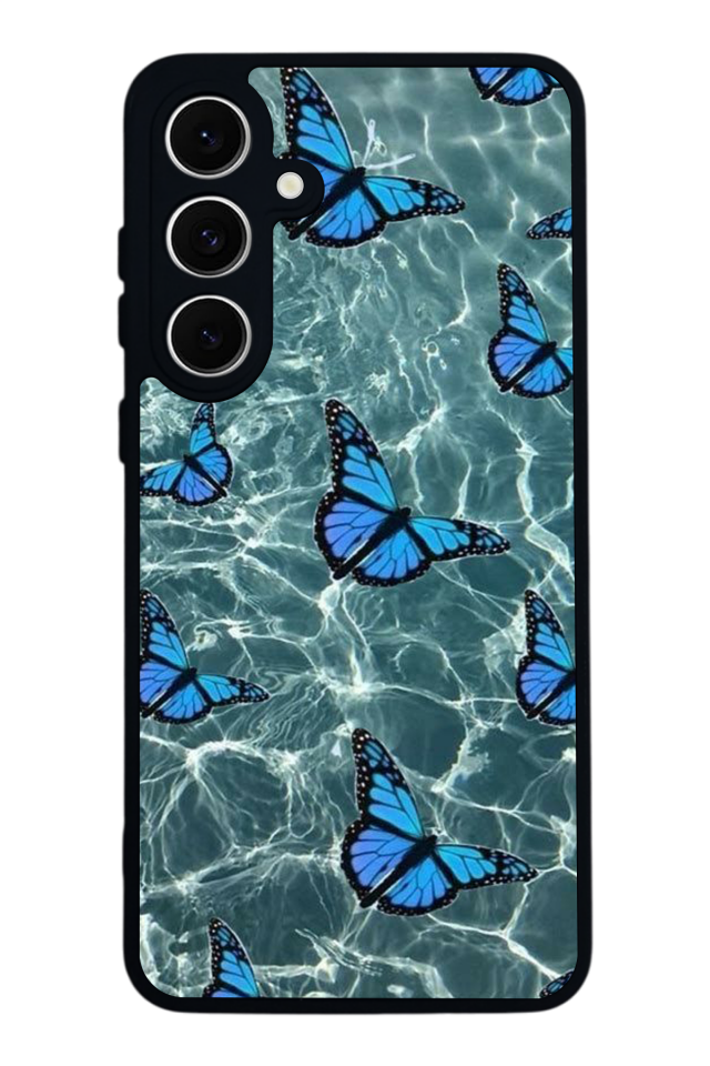 Samsung Galaxy A16 Uyumlu Kelebek Tasarımlı Glossy Premium Kılıf