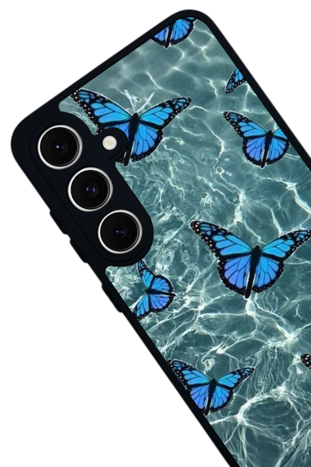Samsung Galaxy A16 Uyumlu Kelebek Tasarımlı Glossy Premium Kılıf