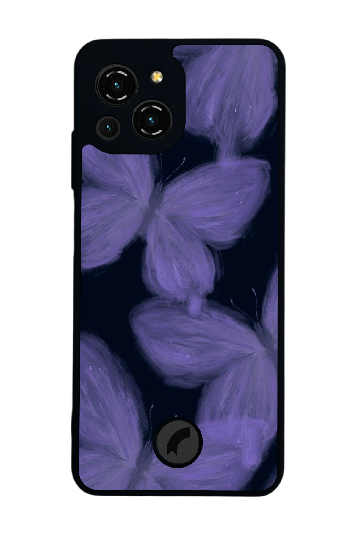 Reeder S23 Pro Max Uyumlu Kelebek Tasarımlı Glossy Premium Kılıf