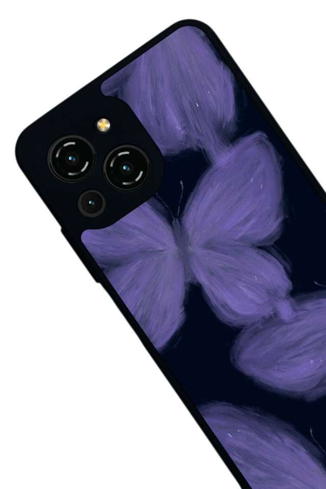 Reeder S23 Pro Max Uyumlu Kelebek Tasarımlı Glossy Premium Kılıf