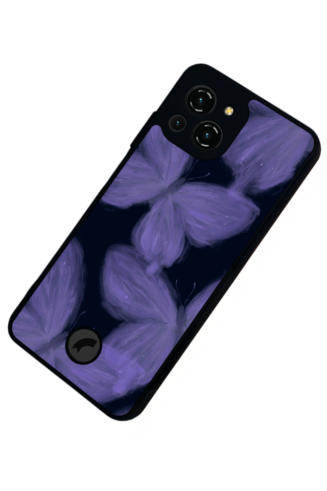 Reeder S23 Pro Max Uyumlu Kelebek Tasarımlı Glossy Premium Kılıf