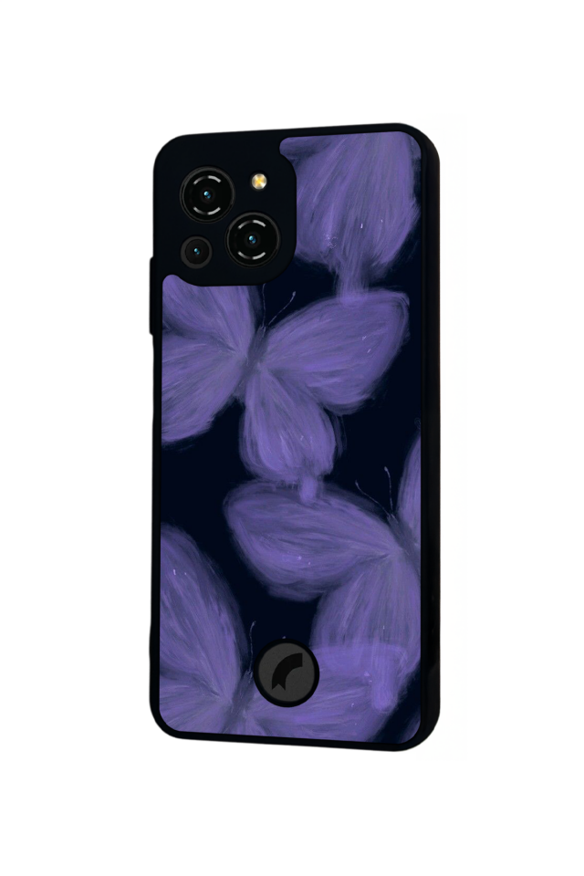 Reeder S23 Pro Max Uyumlu Kelebek Tasarımlı Glossy Premium Kılıf