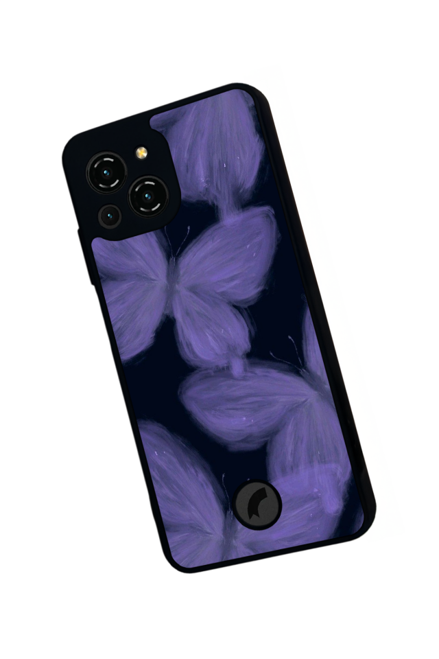 Reeder S23 Pro Max Uyumlu Kelebek Tasarımlı Glossy Premium Kılıf