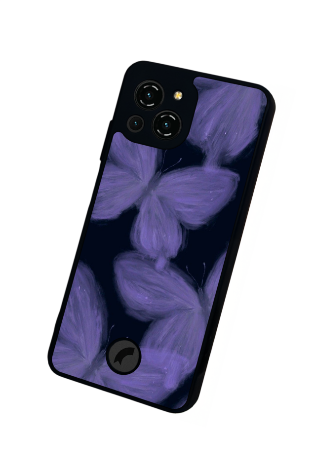 Reeder S23 Pro Max Uyumlu Kelebek Tasarımlı Glossy Premium Kılıf