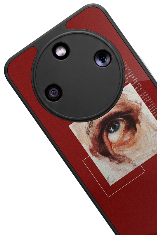 Honor Magic 8 Lite Uyumlu Kirmizi Tasarımlı Glossy Premium Kılıf