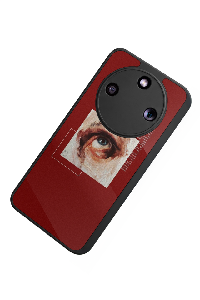 Honor Magic 8 Lite Uyumlu Kirmizi Tasarımlı Glossy Premium Kılıf