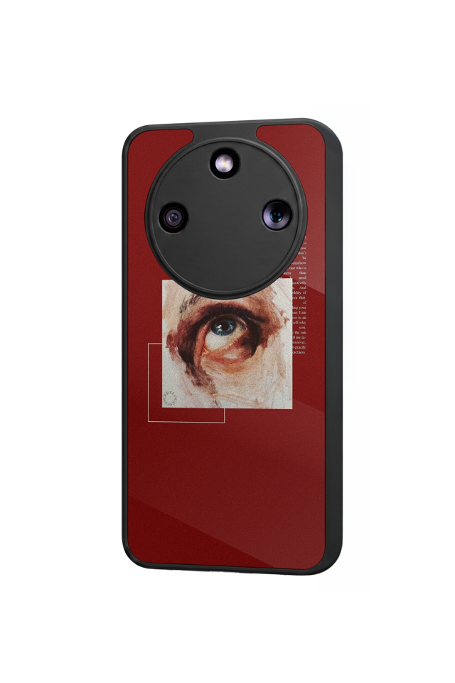 Honor Magic 8 Lite Uyumlu Kirmizi Tasarımlı Glossy Premium Kılıf