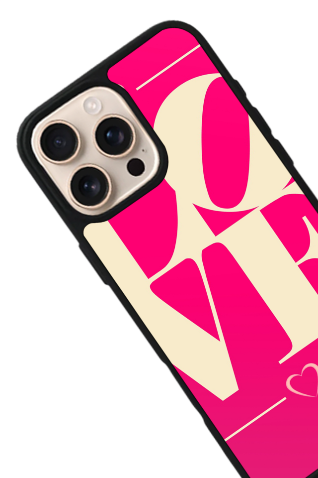iPhone 15 Pro Max Uyumlu Love Tasarımlı Glossy Premium Kılıf