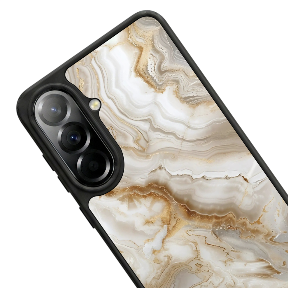 Samsung Galaxy A57 Uyumlu Mermer Marble Tasarımlı Glossy Premium Kılıf