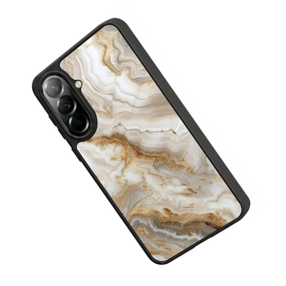 Samsung Galaxy A57 Uyumlu Mermer Marble Tasarımlı Glossy Premium Kılıf