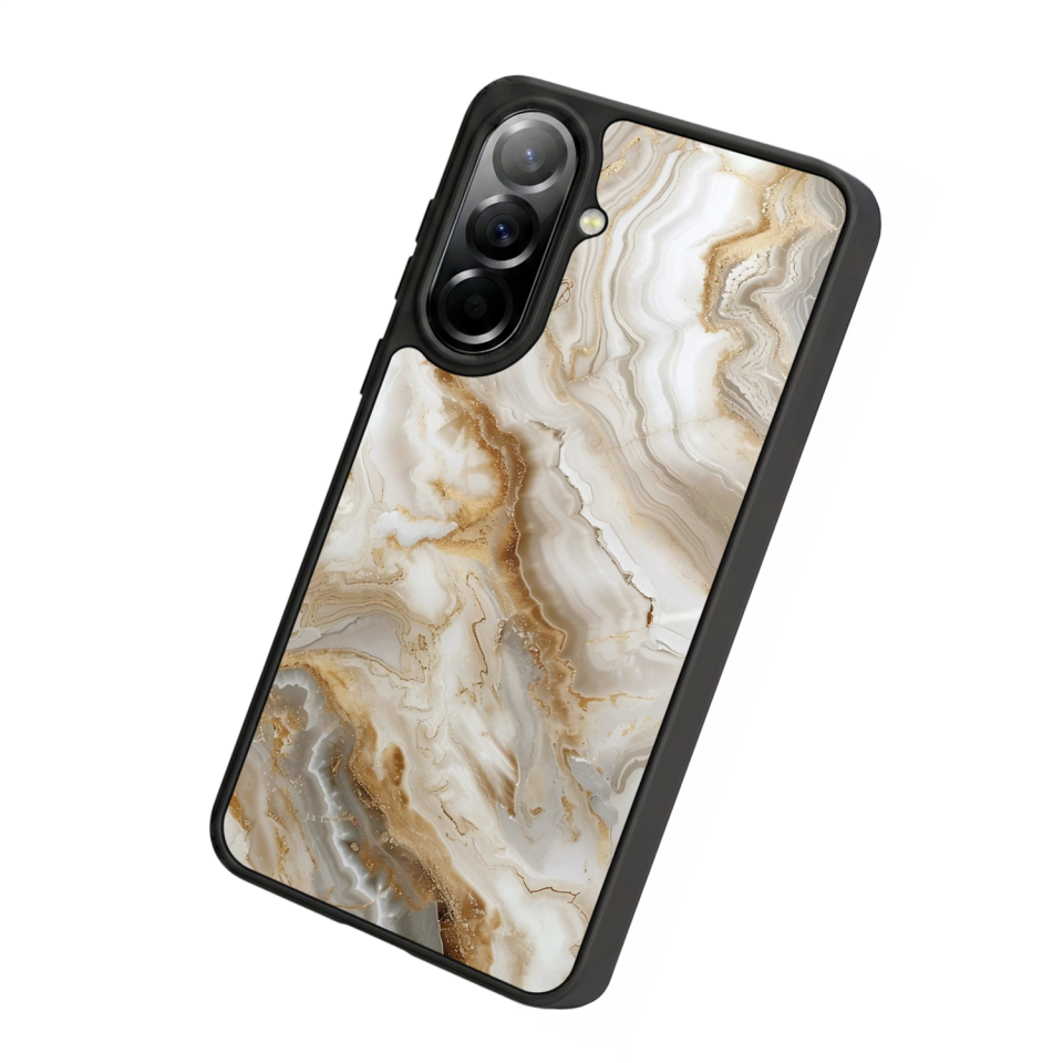 Samsung Galaxy A57 Uyumlu Mermer Marble Tasarımlı Glossy Premium Kılıf