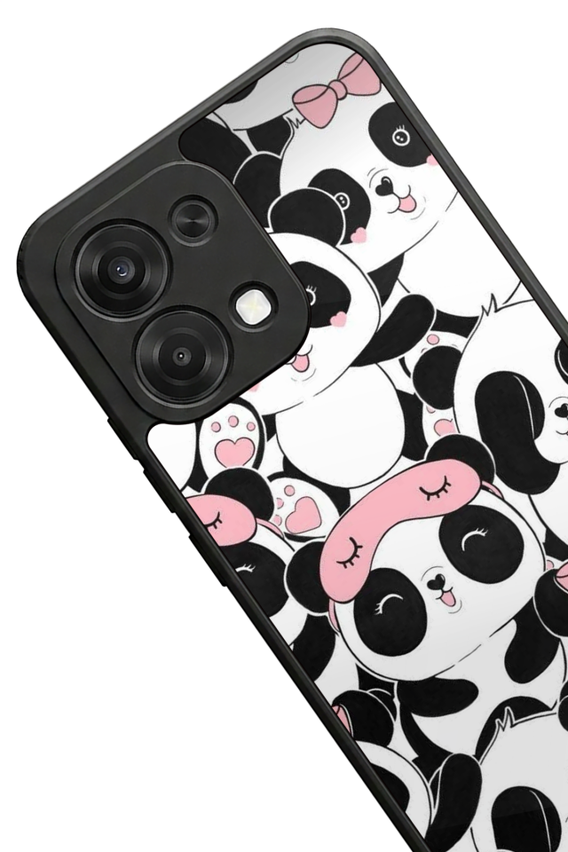 Oppo A6 Pro Uyumlu Panda Tasarımlı Glossy Premium Kılıf