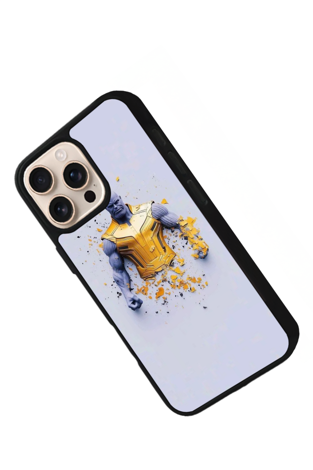 iPhone 16 Pro Max Uyumlu Thanos Tasarımlı Glossy Premium Kılıf