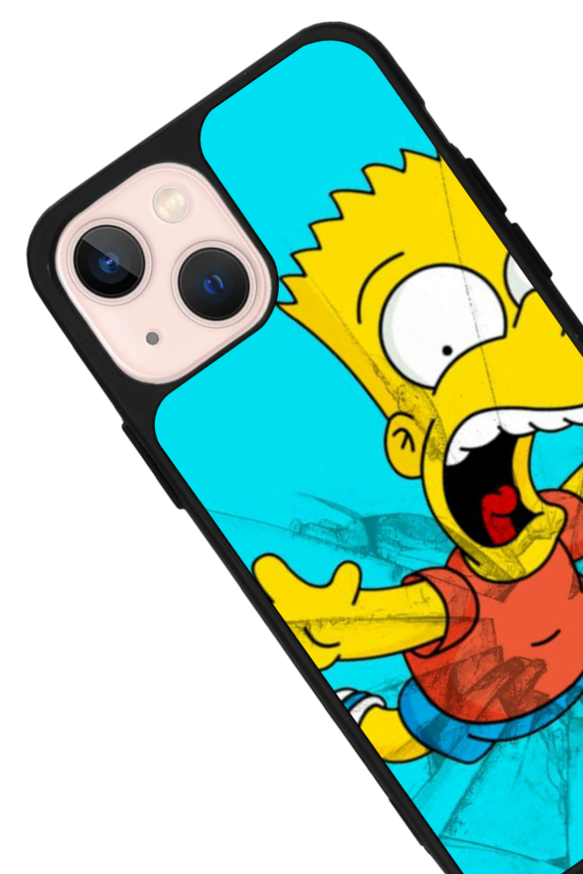 iPhone 14 Plus Uyumlu The Simpsons Tasarımlı Glossy Premium Kılıf