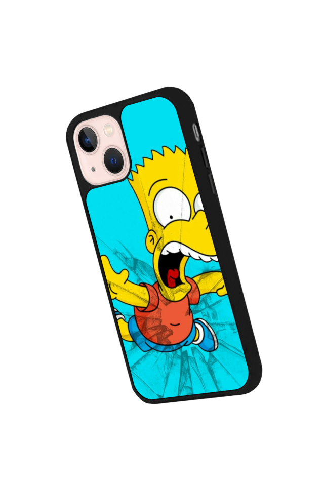 iPhone 14 Plus Uyumlu The Simpsons Tasarımlı Glossy Premium Kılıf