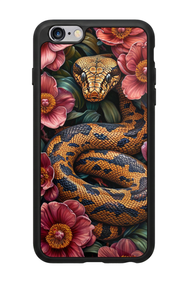 iPhone 6 Plus Uyumlu Yılan Tasarımlı Glossy Premium Kılıf