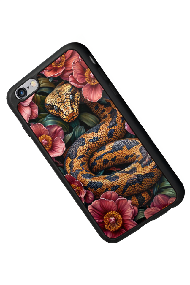 iPhone 6 Plus Uyumlu Yılan Tasarımlı Glossy Premium Kılıf