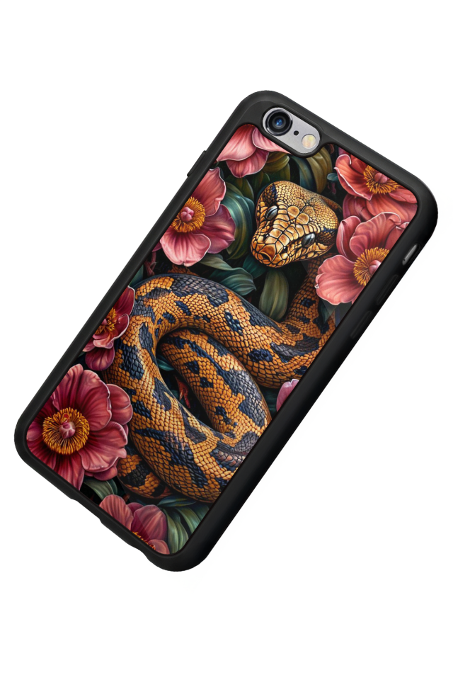 iPhone 6 Plus Uyumlu Yılan Tasarımlı Glossy Premium Kılıf