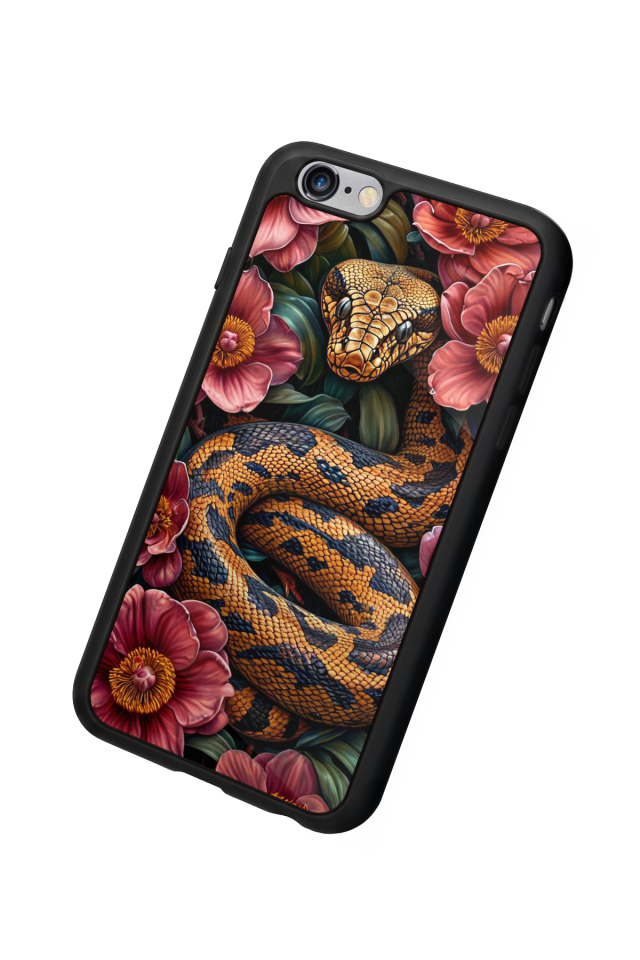 iPhone 6 Plus Uyumlu Yılan Tasarımlı Glossy Premium Kılıf
