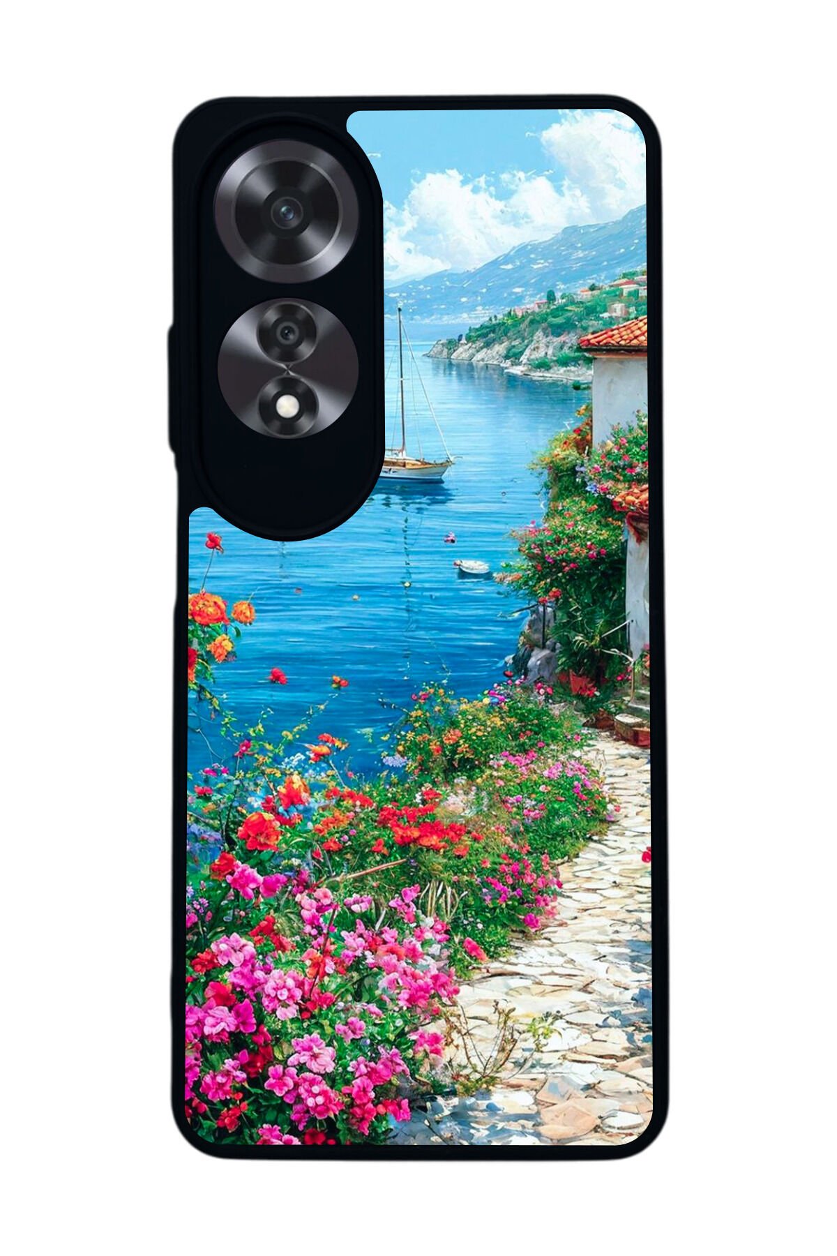 Oppo A60 Mat Siyah uyumlu Kılıf – Yumuşak Silikon, Koruyucu, Şok Emici Kapak