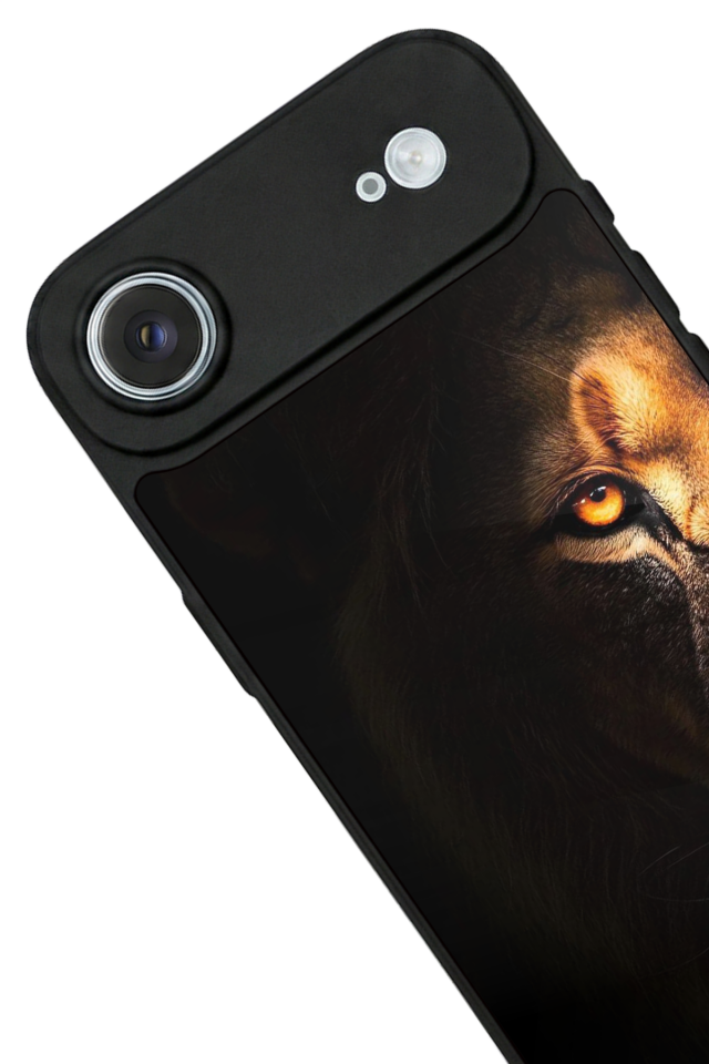 iPhone 17 Air Uyumlu Aslan Tasarımlı Glossy Premium Kılıf