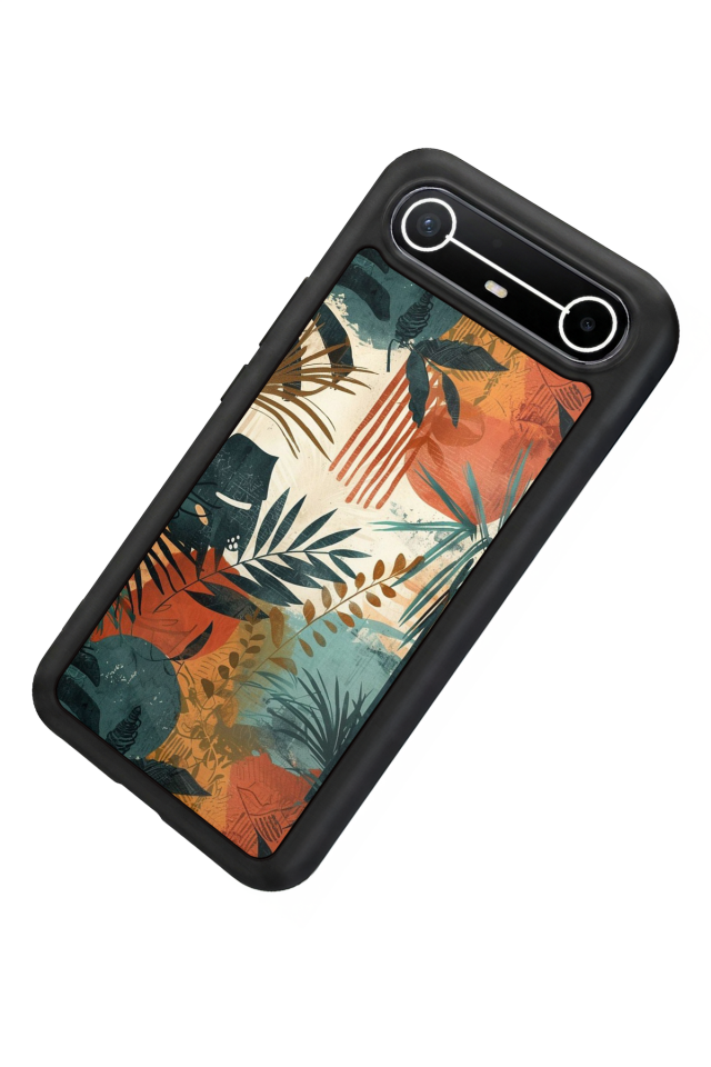 Tecno Spark Slim 5G Uyumlu Botanik Tasarımlı Glossy Premium Kılıf