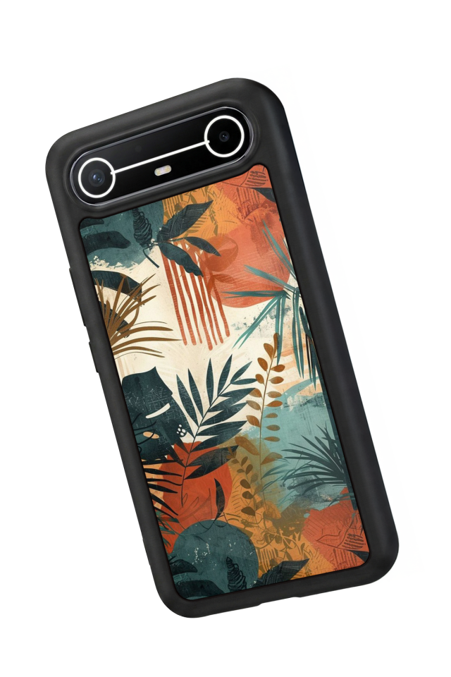 Tecno Spark Slim 5G Uyumlu Botanik Tasarımlı Glossy Premium Kılıf