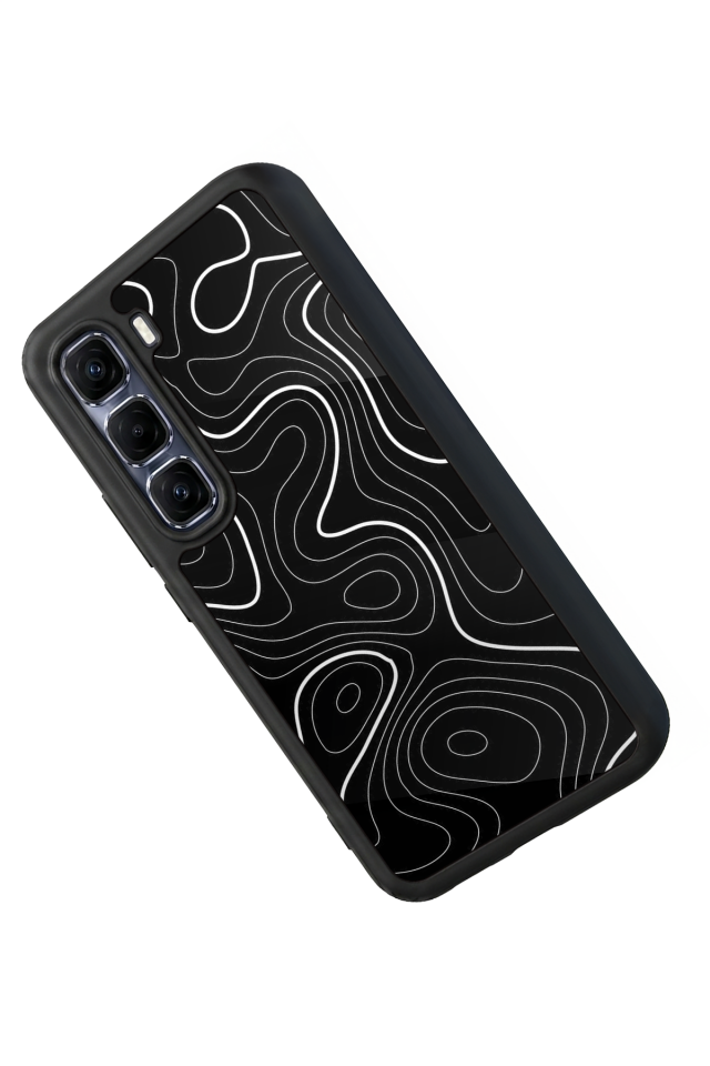 Infinix Hot 60 Pro Plus Uyumlu Çizgi Sanatı Tasarımlı Glossy Premium Kılıf