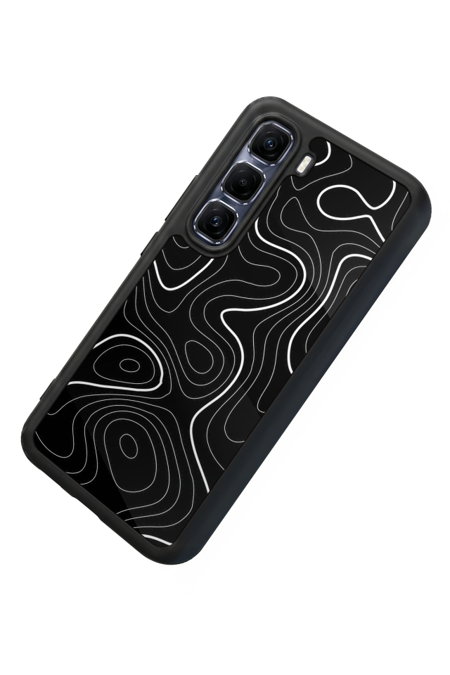 Infinix Hot 60 Pro Plus Uyumlu Çizgi Sanatı Tasarımlı Glossy Premium Kılıf