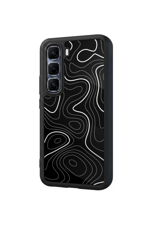 Infinix Hot 60 Pro Plus Uyumlu Çizgi Sanatı Tasarımlı Glossy Premium Kılıf