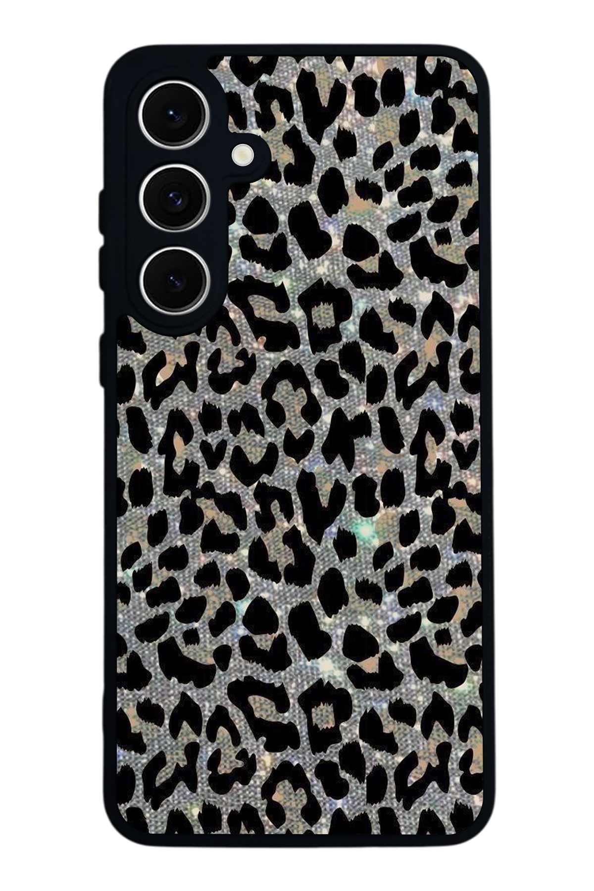 Samsung Galaxy S24 FE Uyumlu Hologram Leopar Tasarımlı Glossy Premium Kılıf