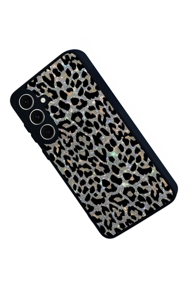 Samsung Galaxy S24 FE Uyumlu Hologram Leopar Tasarımlı Glossy Premium Kılıf