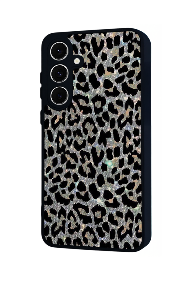 Samsung Galaxy S24 FE Uyumlu Hologram Leopar Tasarımlı Glossy Premium Kılıf