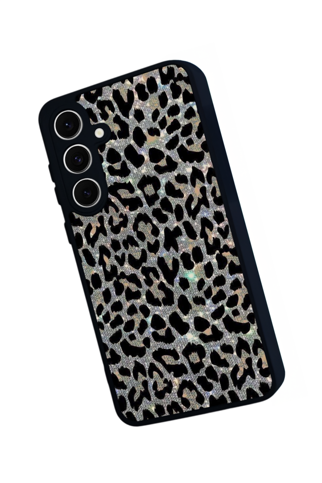 Samsung Galaxy S24 FE Uyumlu Hologram Leopar Tasarımlı Glossy Premium Kılıf