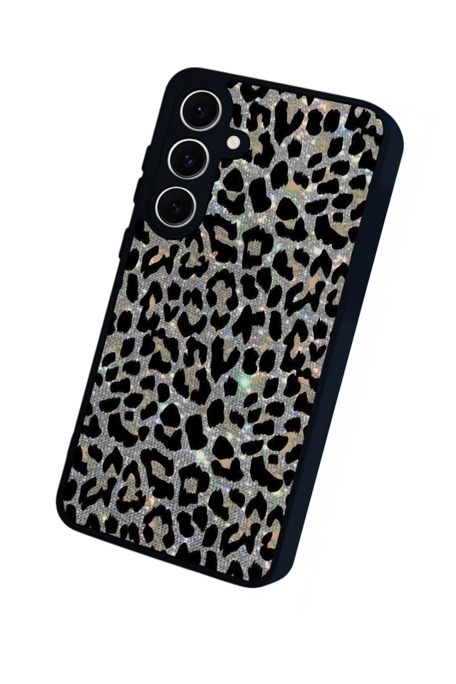 Samsung Galaxy S24 FE Uyumlu Hologram Leopar Tasarımlı Glossy Premium Kılıf